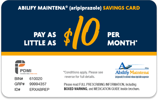 ABILIFY MAINTENAI® Savings Card, Icon